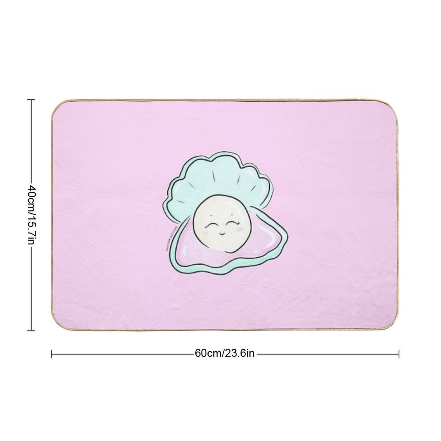 Happy Pearl Oyster Versatile Bath Mat