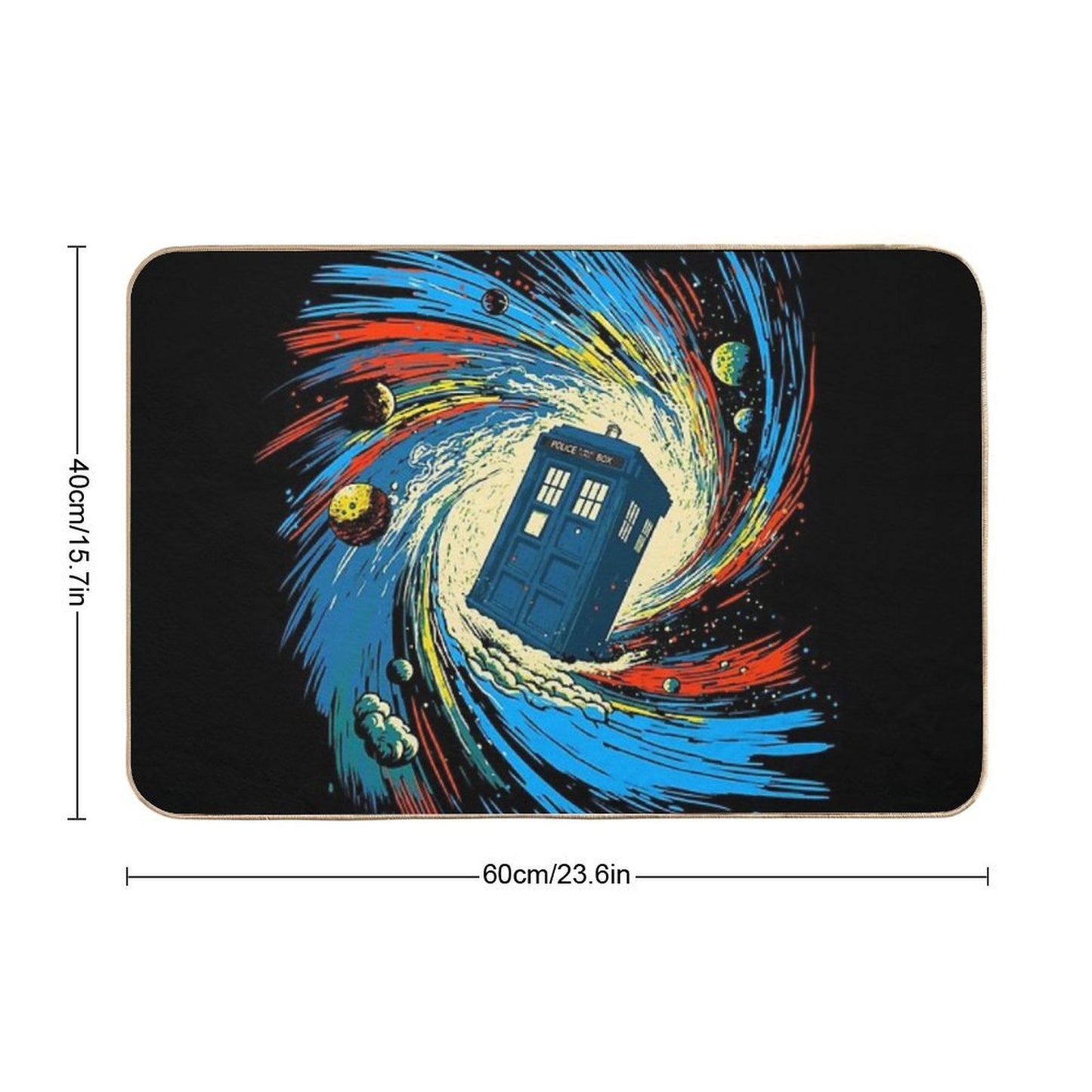 Space And Time Vortex Multi-Purpose Bath Mat