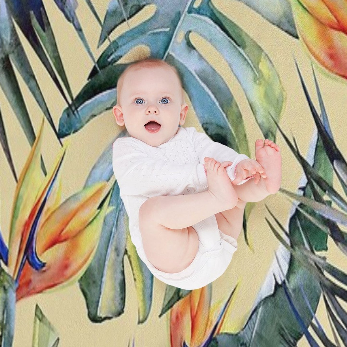 TROPICAL GARDEN 4 Anti-pilling Throw Blanket