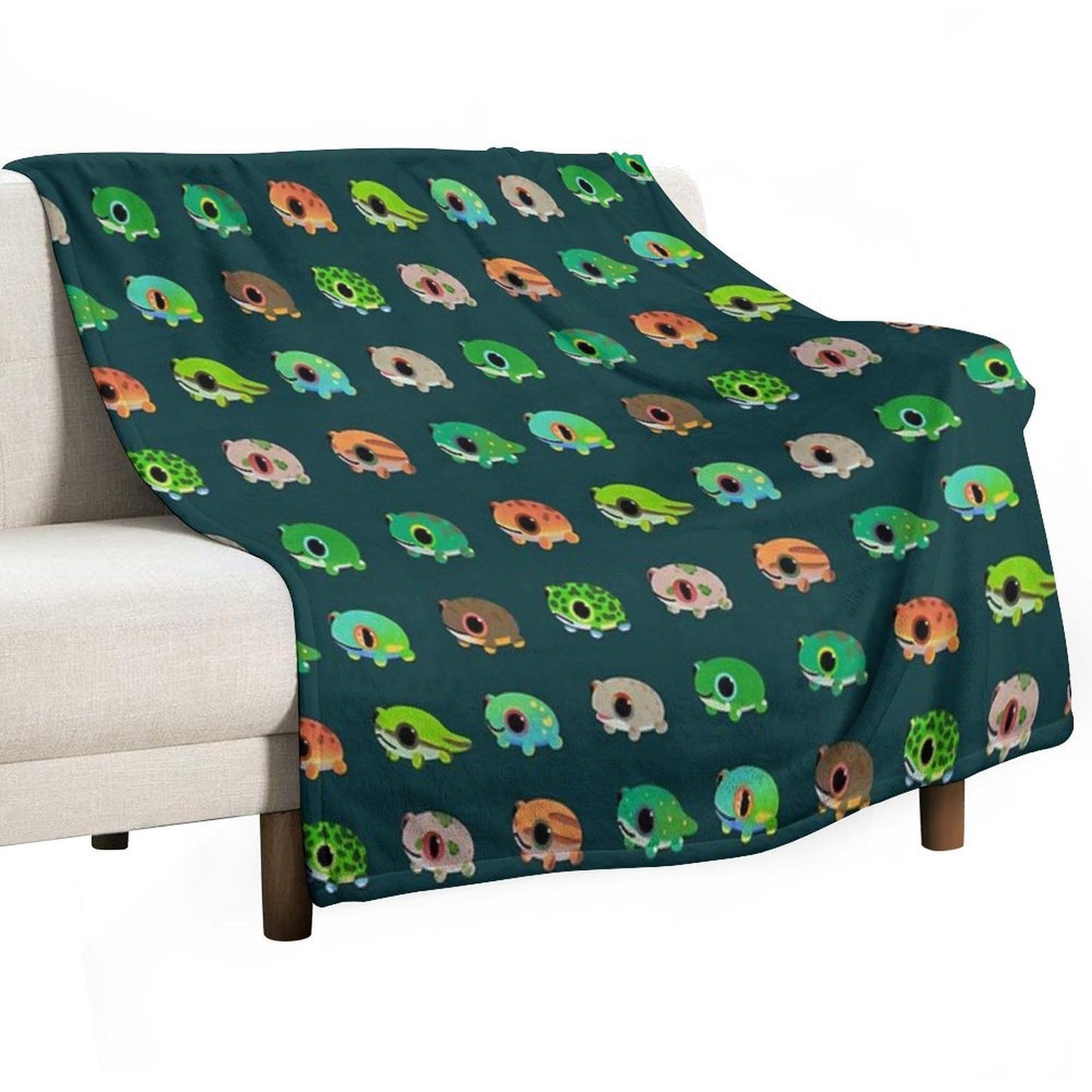 Forest Tree Frog Plush Throw Blanket