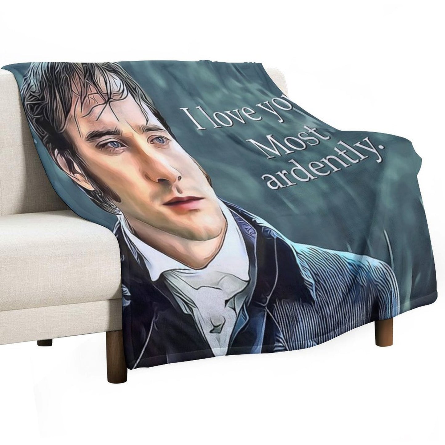 I Love You Most Ardently - Mr. Darcy - Pride & Prejudice Gift-ready Throw Blanket