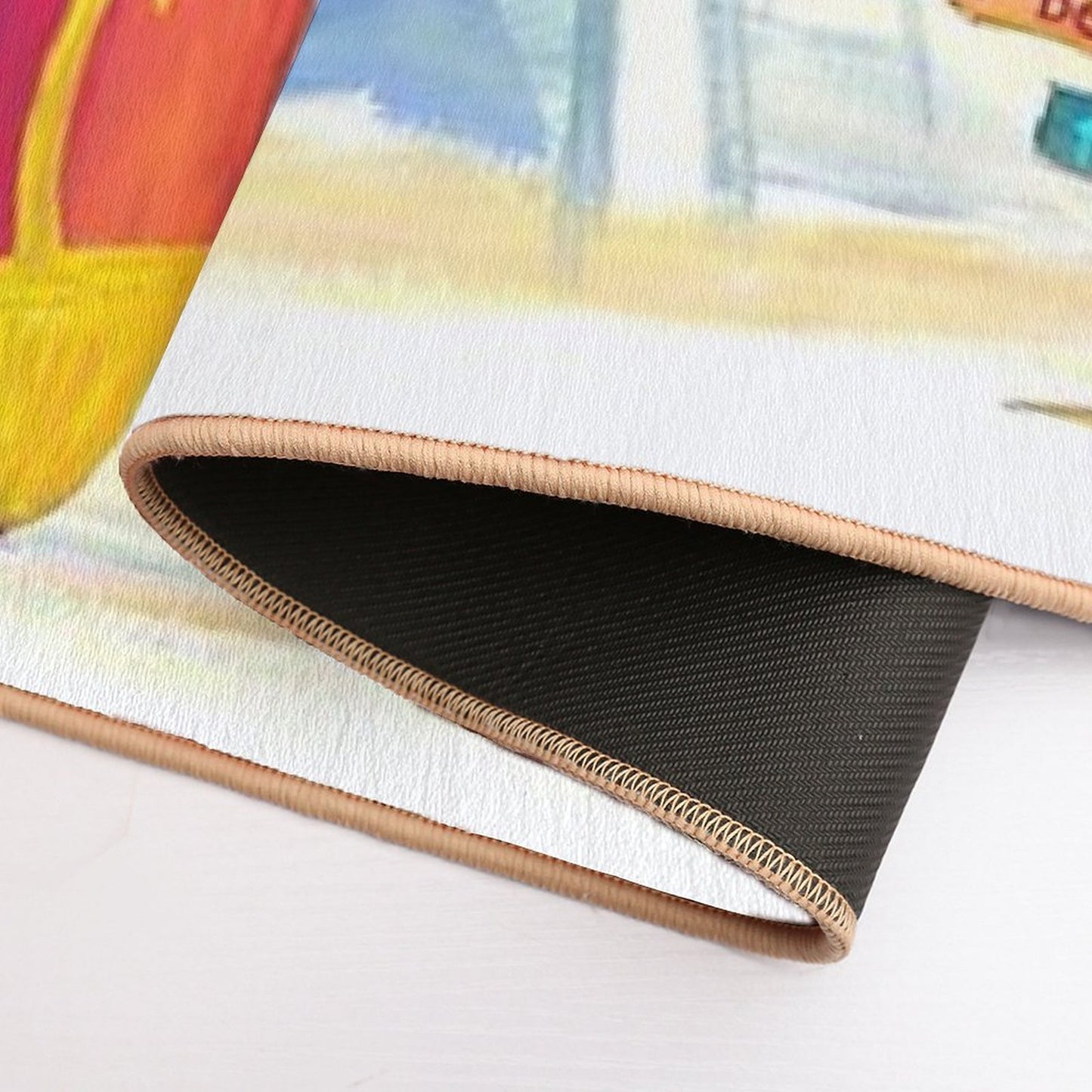 Surfboard Philosophy - Enjoy Life, Travel And Surf - Surfboard Wall Easy Maintenance Bath Mat