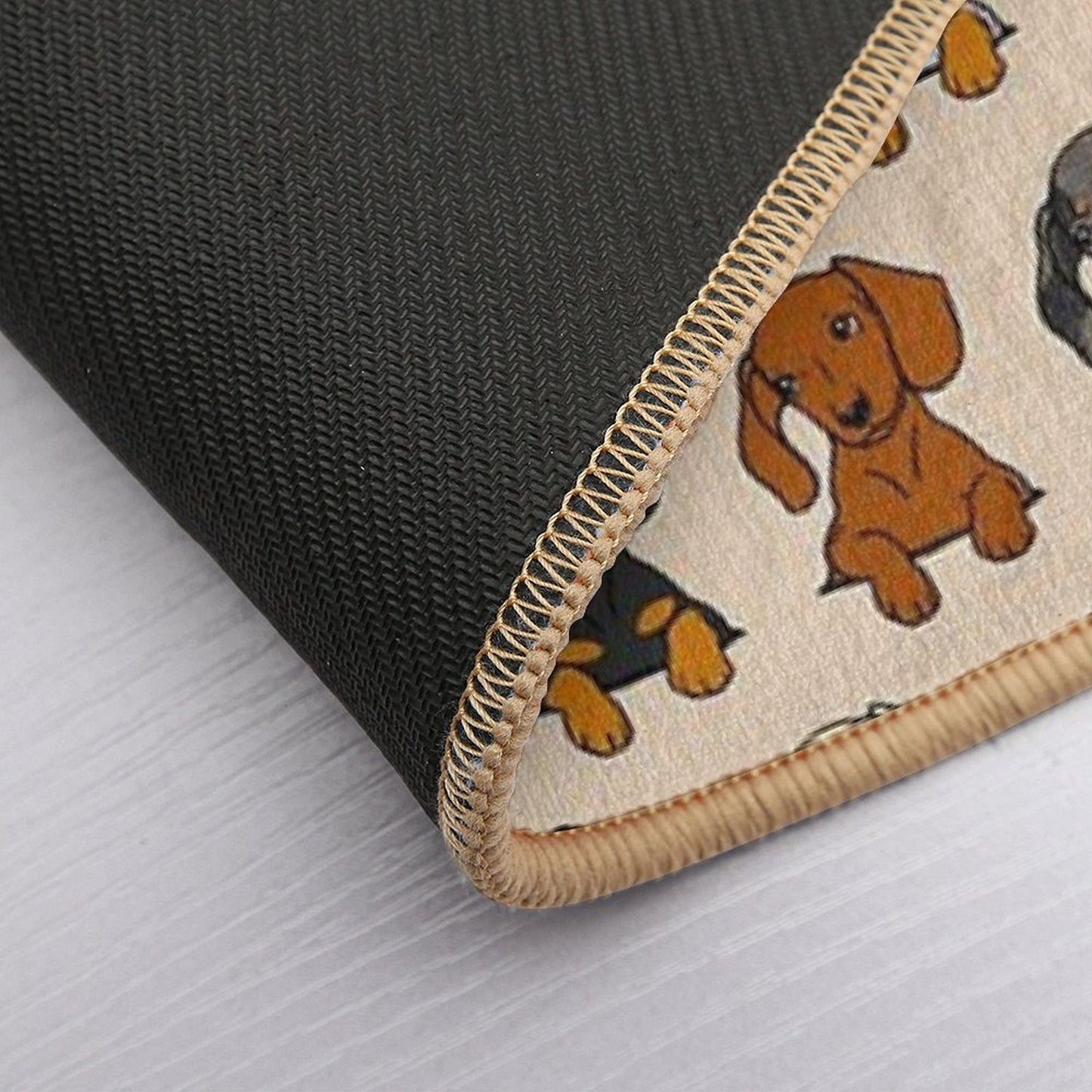 All Breeds Dachshund Cream Sticker Pack Toxin-Free Bath Mat