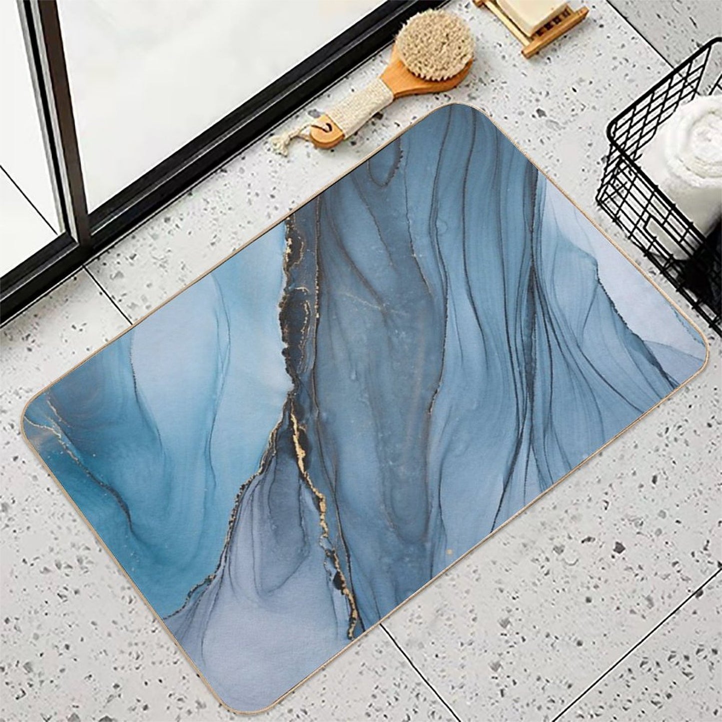 Mystery - Mixed Media Art Eco-Friendly Bath Mat