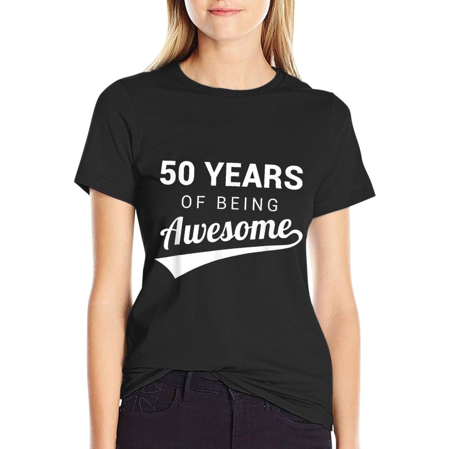 50th Birthday Gift Funny Awesome 50 Year Old Bday Idea Lightweight T-Shirt