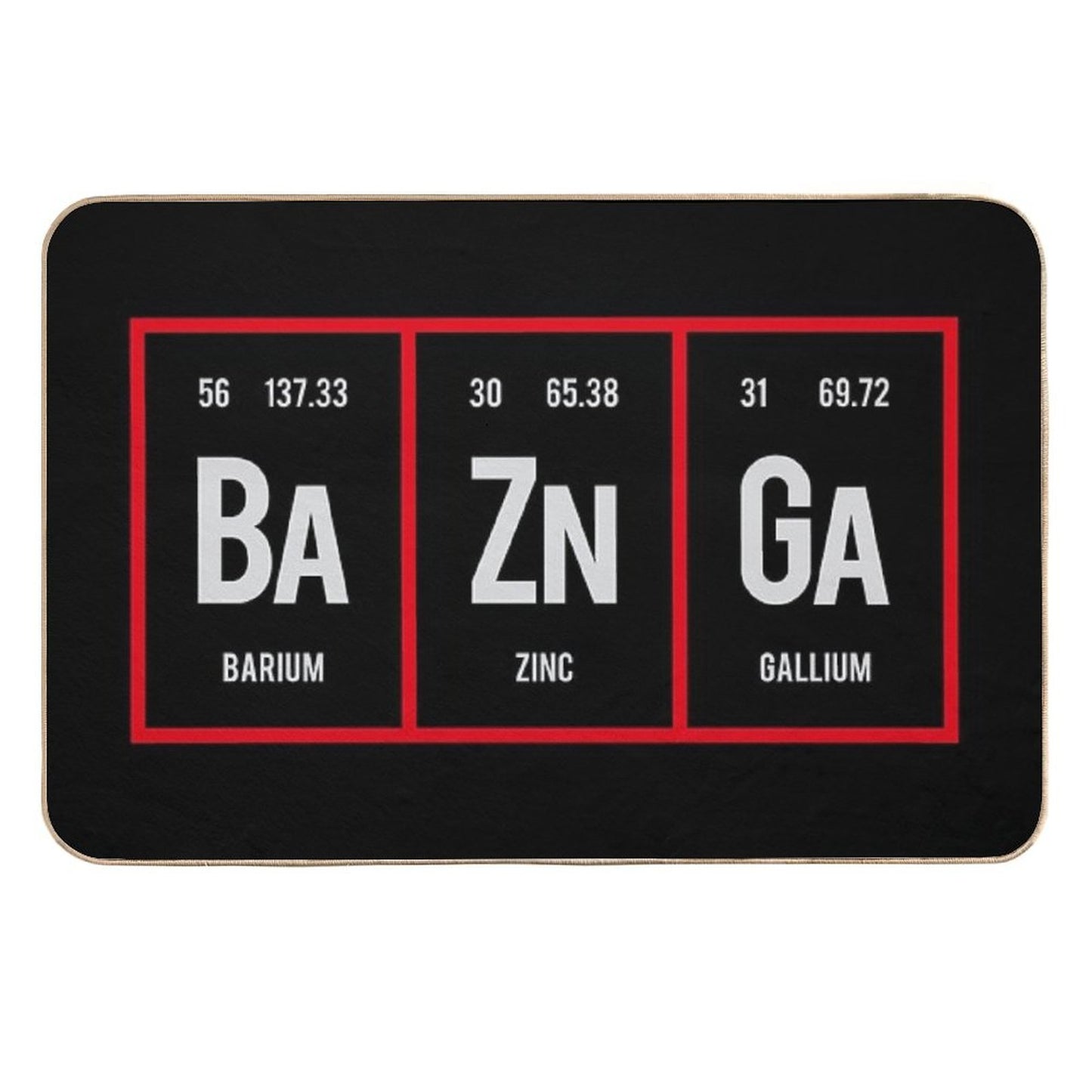 Baznga - Periodic Table of Elements Anti-Trip Bath Mat