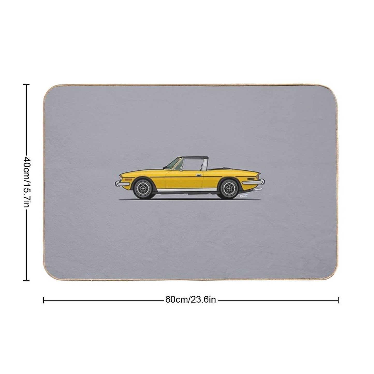 Triumph Stag Single Illustration Toxin-Free Bath Mat