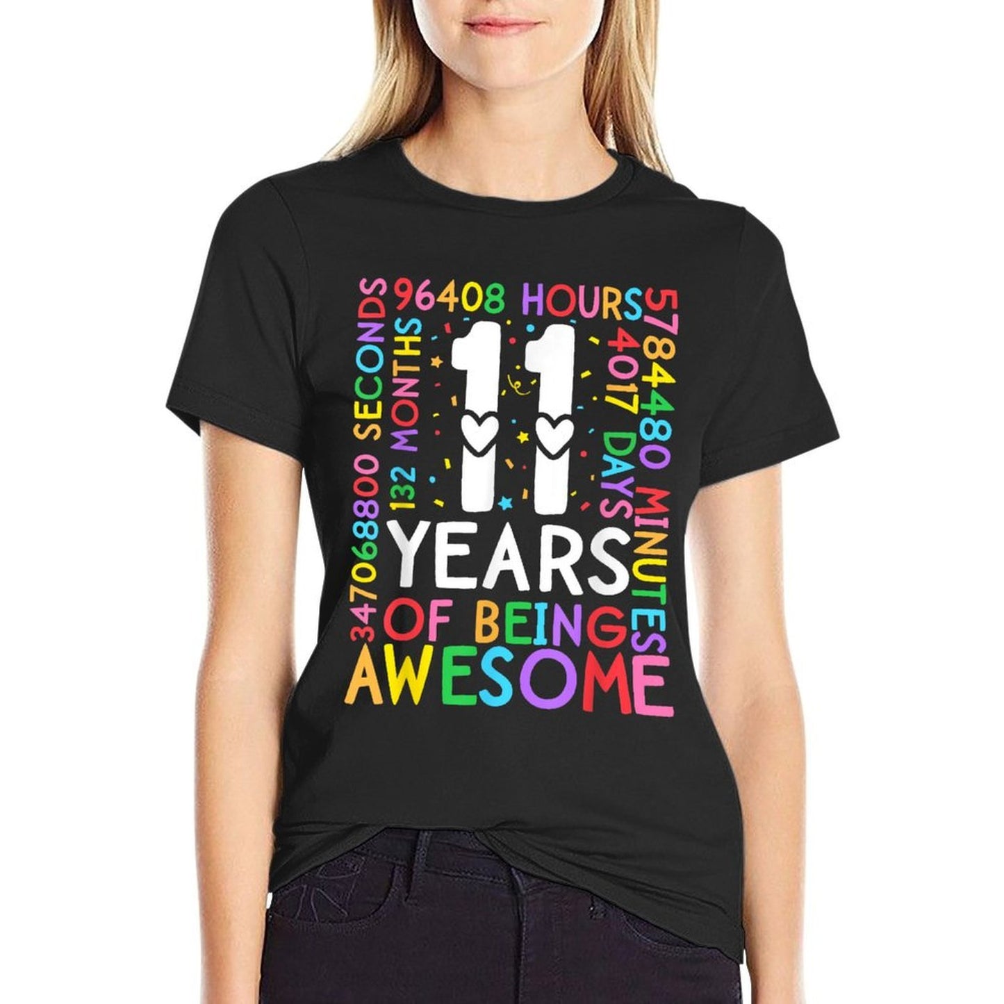 11 Years Of Being Awesome 11th Birthday Party 132 Months Classic T-Shirt