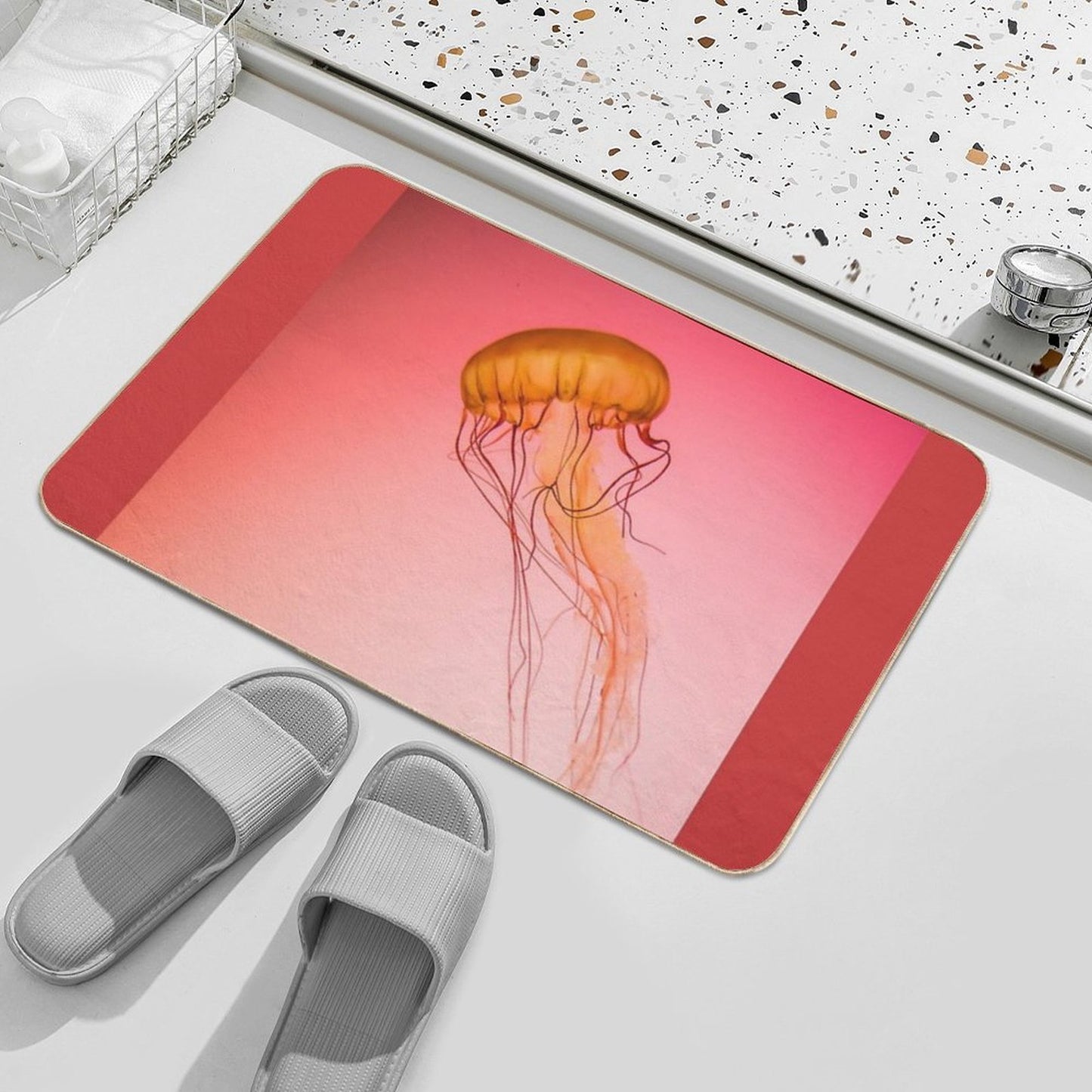 Jellyfish Rapid-Drying Bath Mat