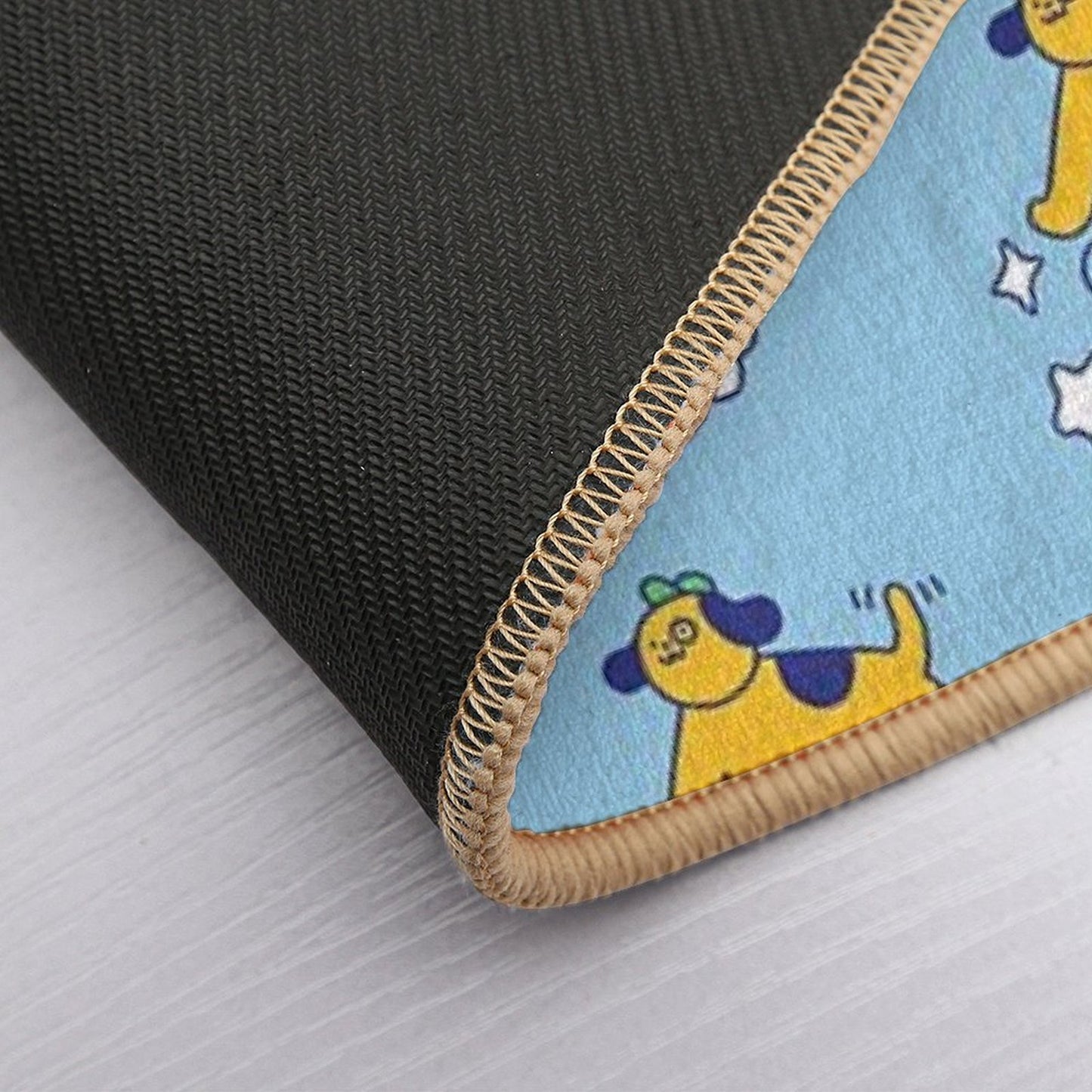 Dog Flying On A Skateboard Pet-Safe Bath Mat