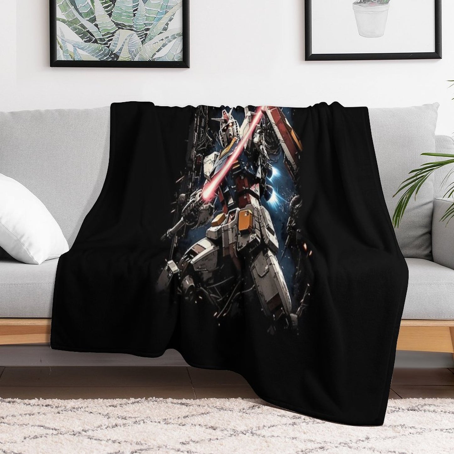 RX 78 2 Gundam Lightweight Throw Blanket