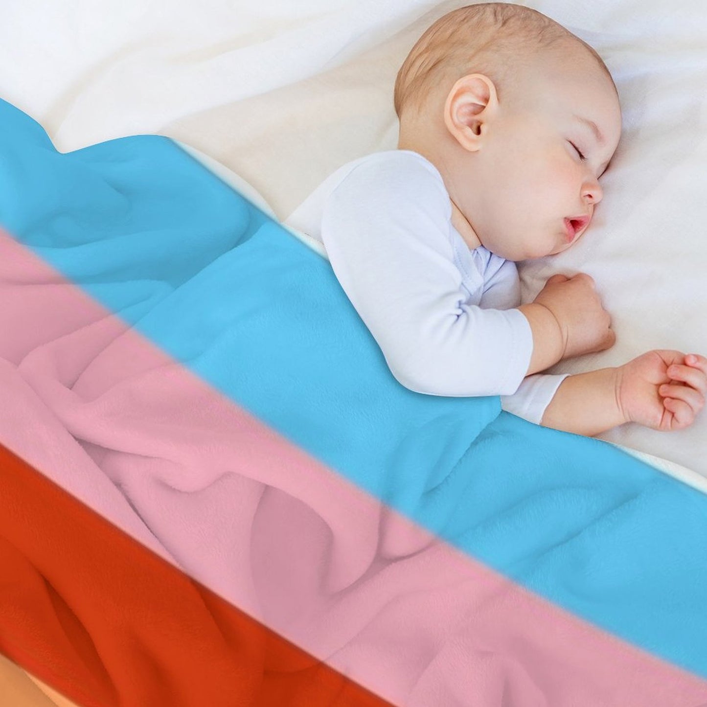 Trans Lesbian Flag Machine-washable Throw Blanket