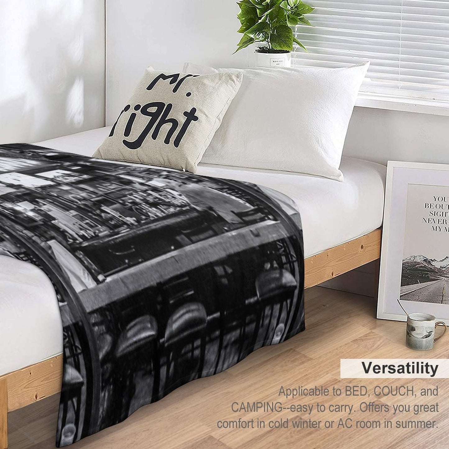 Cocktails in Neon Shrink-resistant Throw Blanket