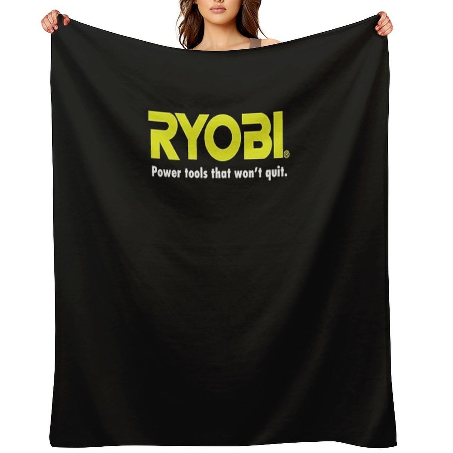 POWER TOOLS RYOBI LOGO Sustainable Throw Blanket