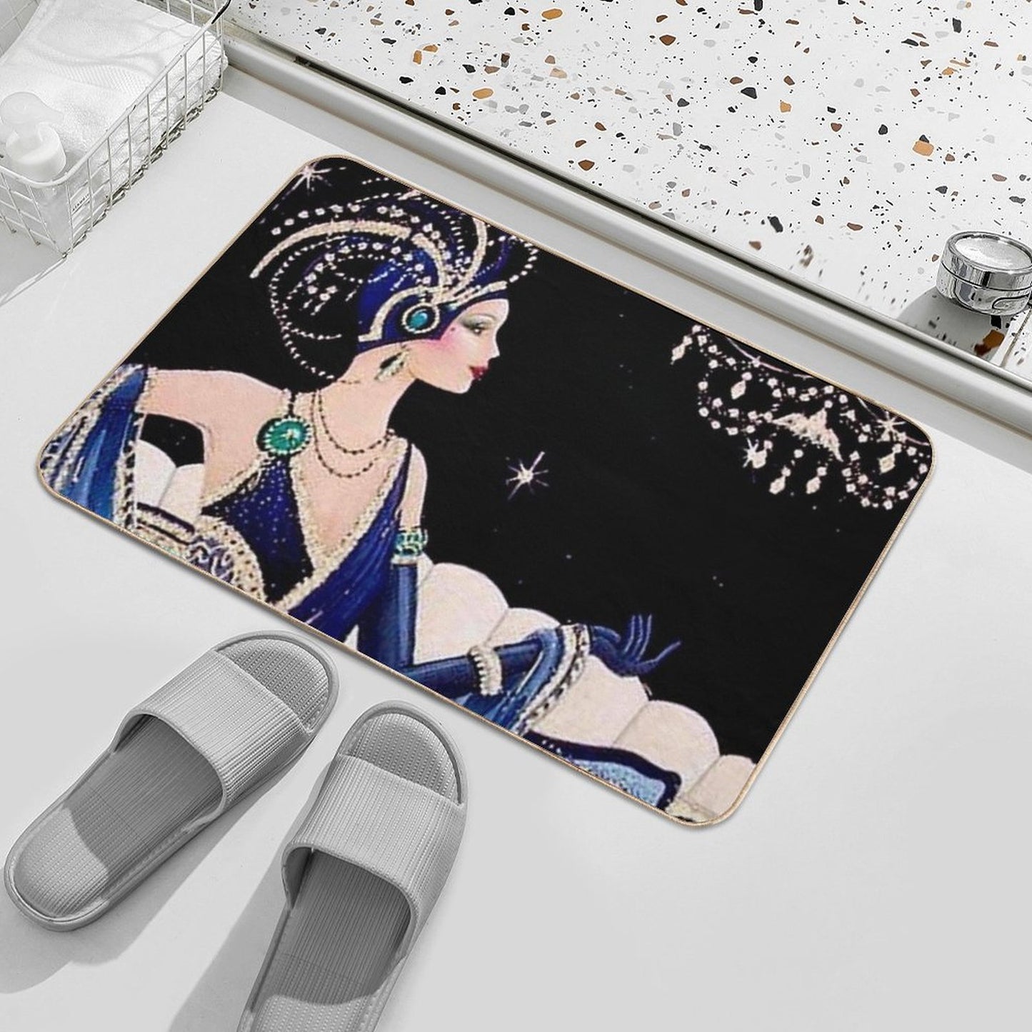 FLAPPER Vintage 1939 Fashion Magazine Advertising Print Easy Maintenance Bath Mat