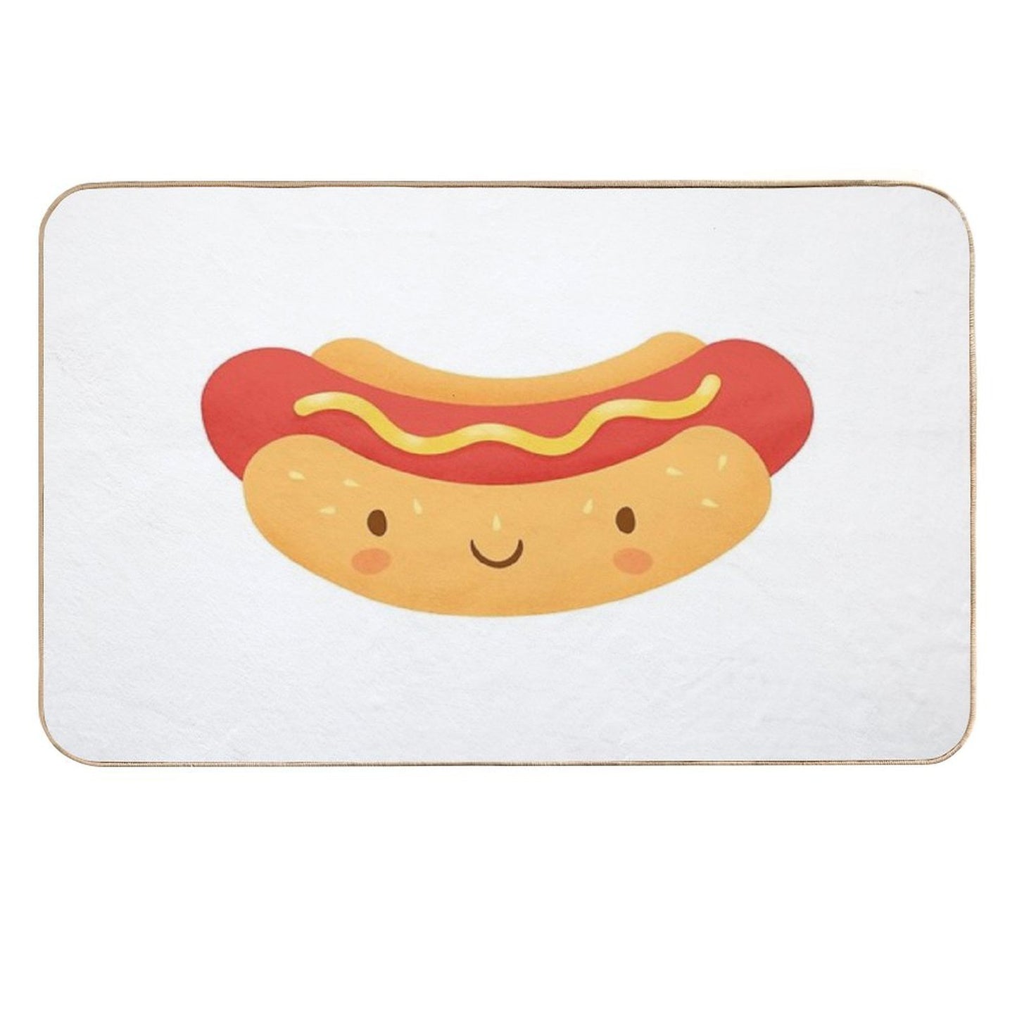 Happy Hot Dog Eco-Friendly Bath Mat