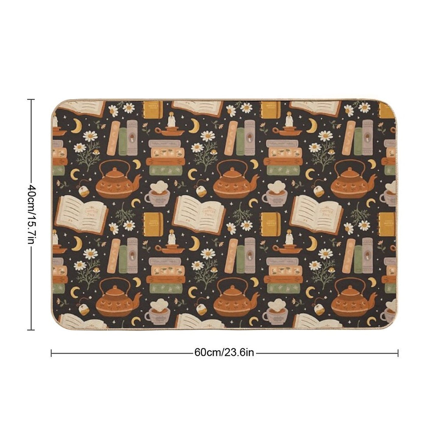 Sweet Bookish Dreams Stain-Proof Bath Mat