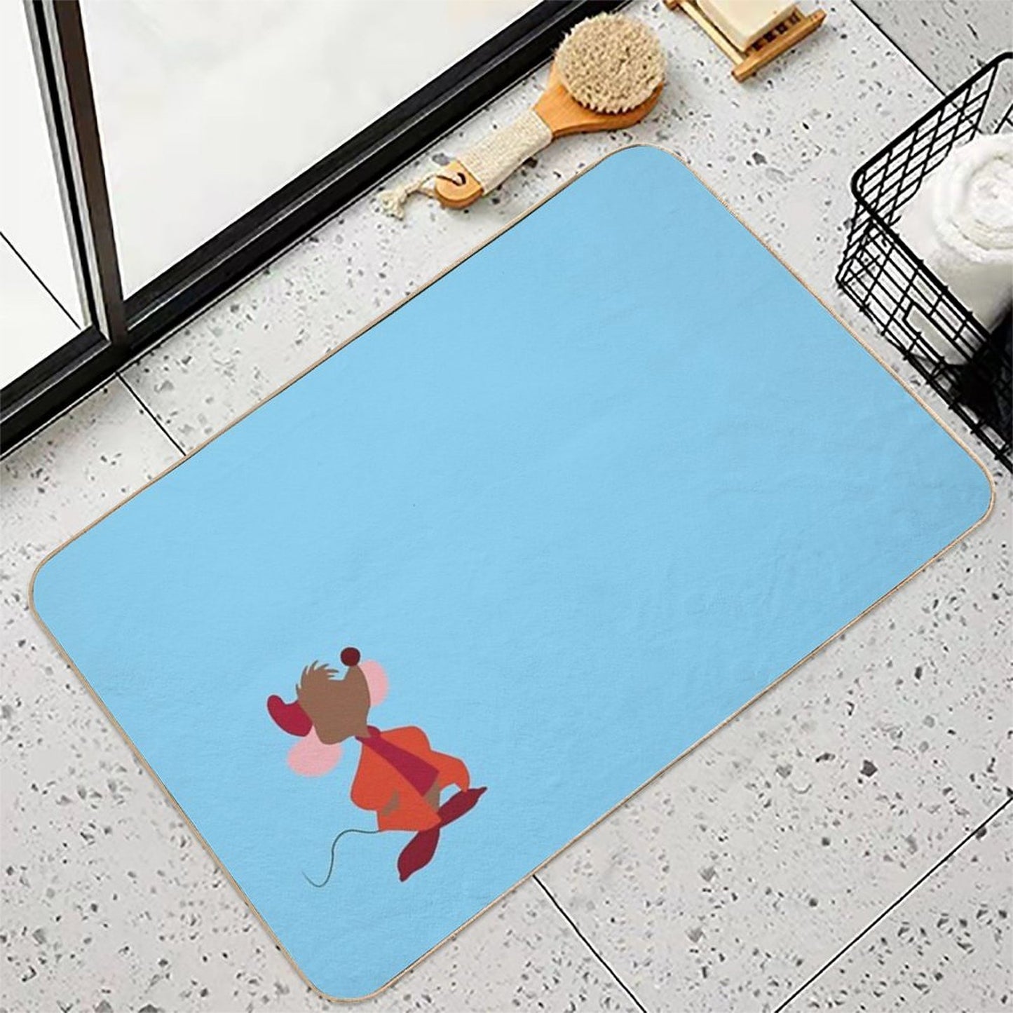 A Little Mouse Friend Easy Maintenance Bath Mat