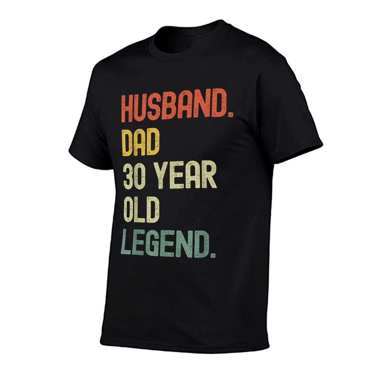 Husband Dad 30 Year Old Legend Retro 30th Birthday Gift Wrinkle-resistant T-Shirt