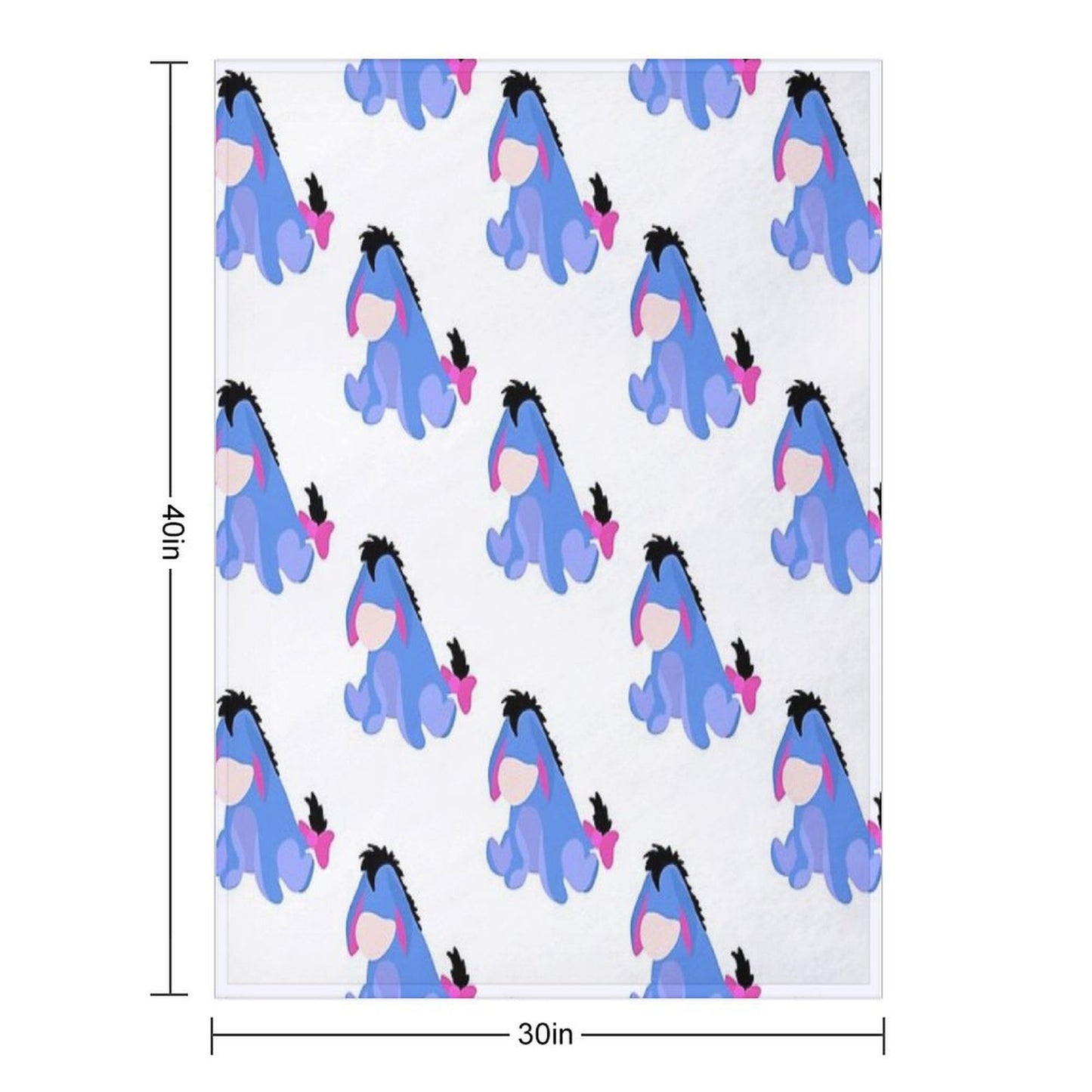 Sad Donkey Velvety-soft Throw Blanket