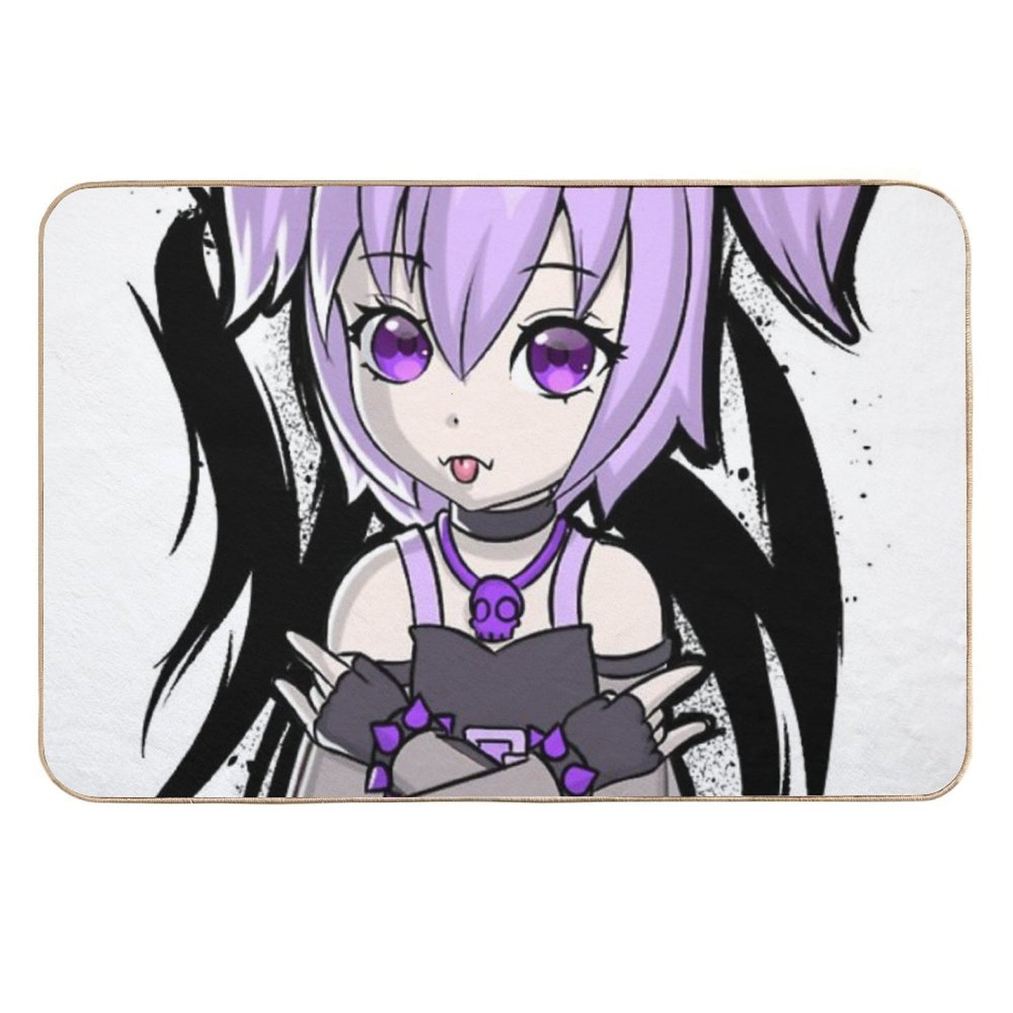 Anime Goth Girl High-Traffic Bath Mat