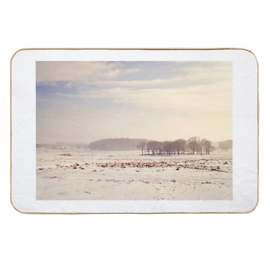 Snowy Valley  Stain-Proof Bath Mat