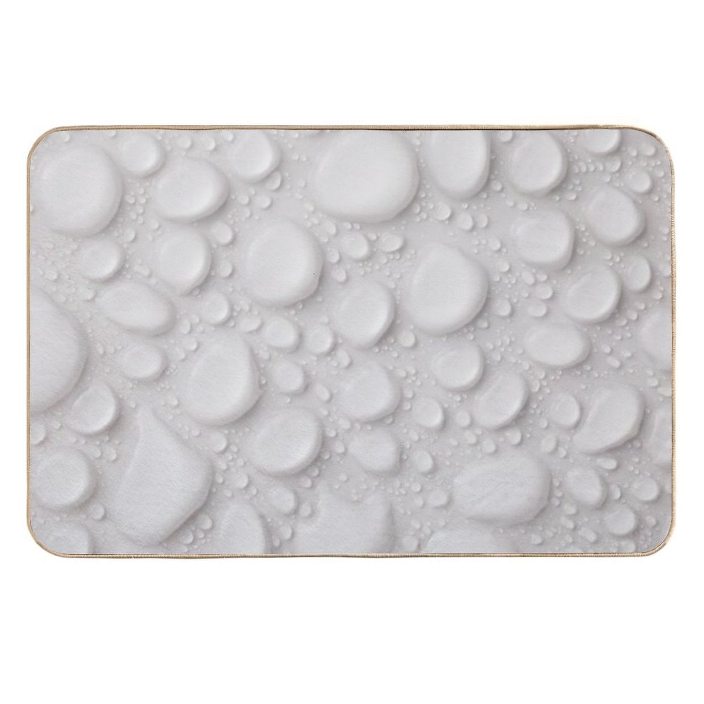 White Water Drops Non-Slip Bath Mat