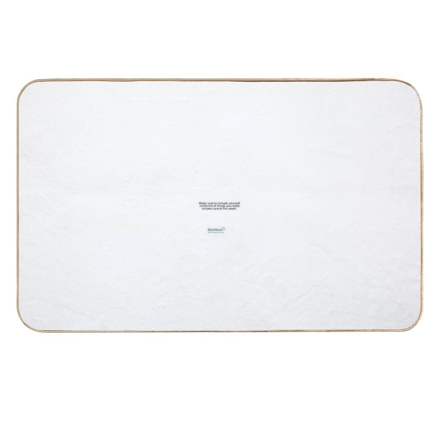 Self-Care Reminder – “Include Yourself” Bold Text Note Anti-Trip Bath Mat