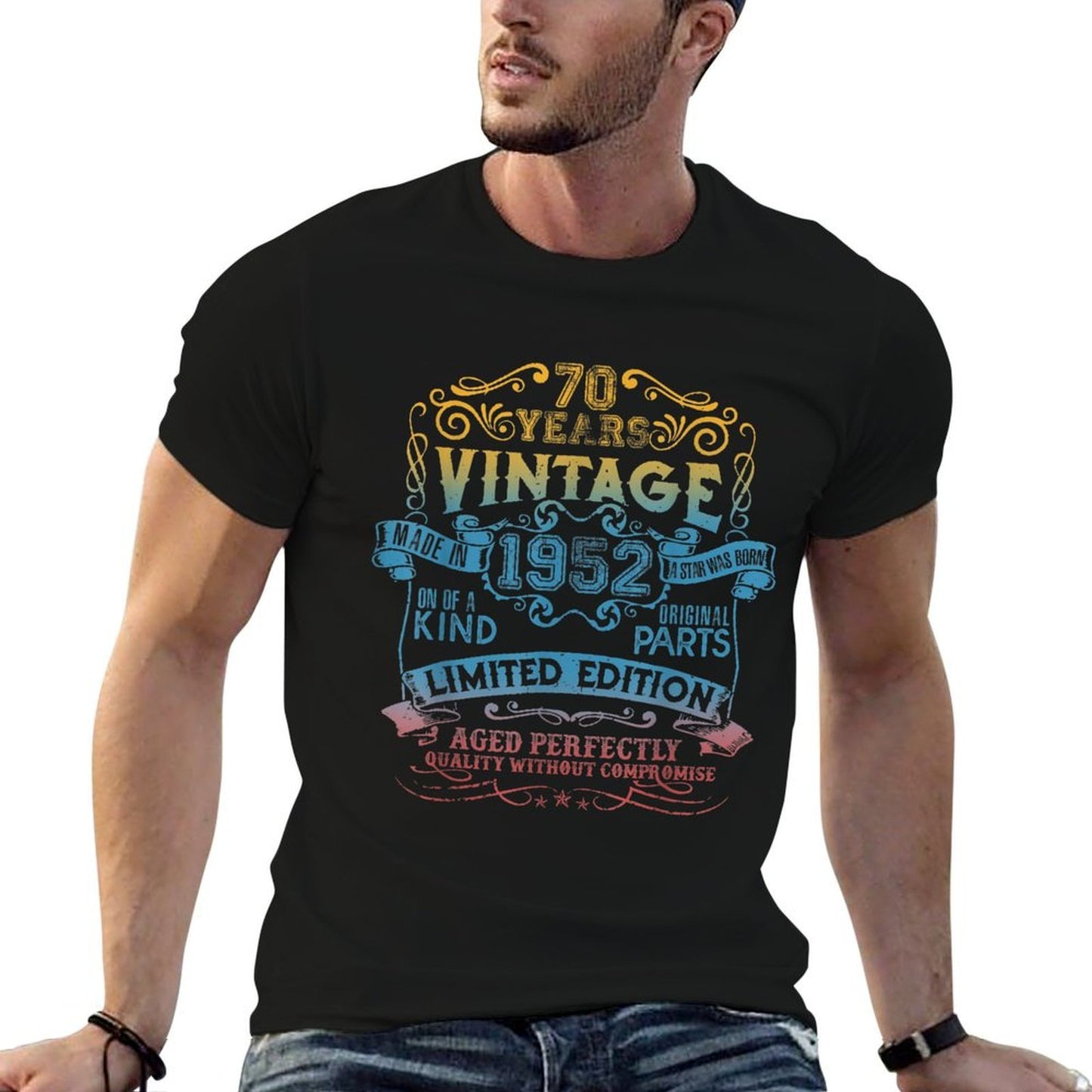 70 Years Old Vintage 1952 Limited Edition 70th Birthday Graphic-printed T-Shirt