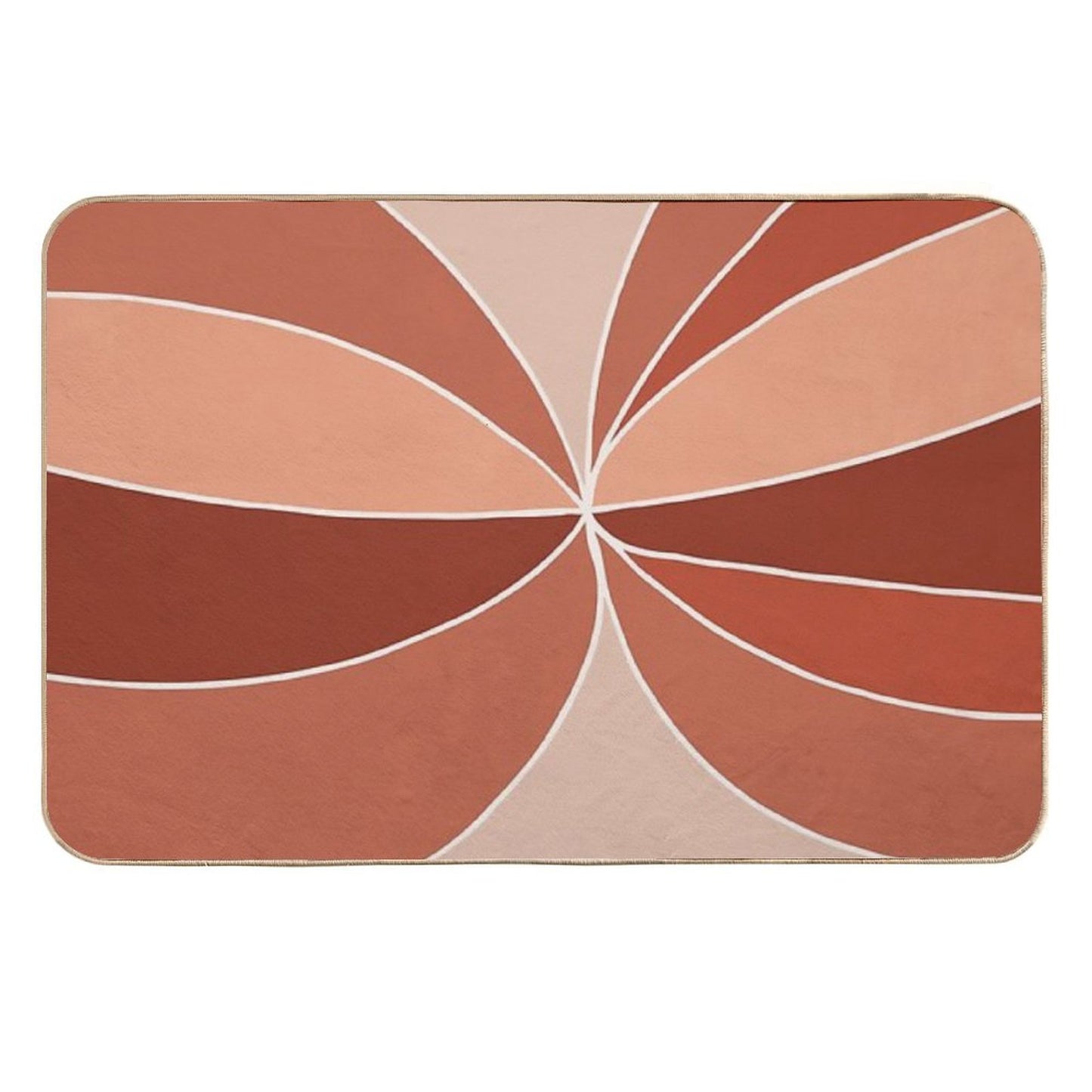 Colorful Retro Waves 5 Absorbent Bath Mat