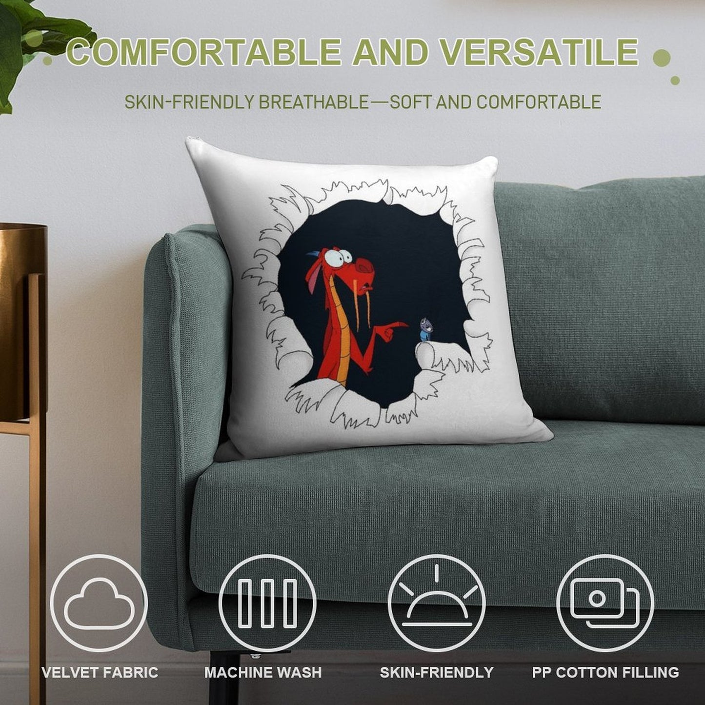 He Did It Soft Anti-Pilling Throw Pillow