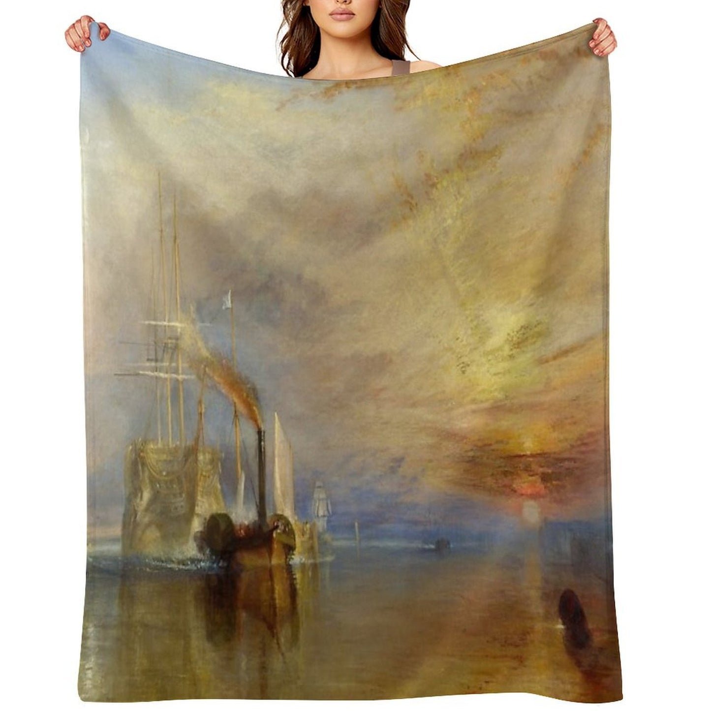 The Fighting Temeraire by J. M. W. Turner Compact Throw Blanket