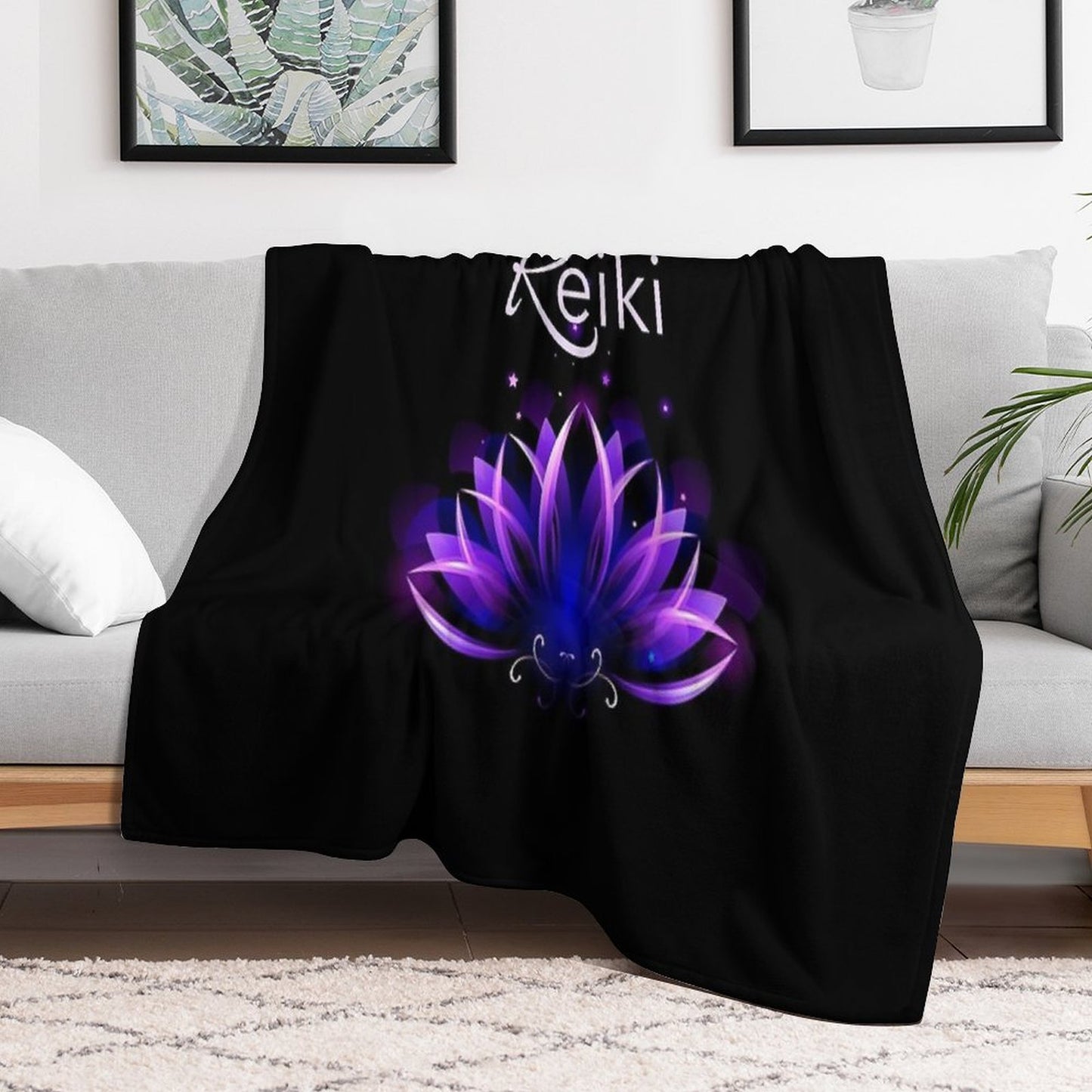 Reiki, Reiki Gifts, Reiki Shirt, Reiki Dress, Reiki Apron, Reiki Journal, Mind And Sprit, Meditation Versatility Throw Blanket