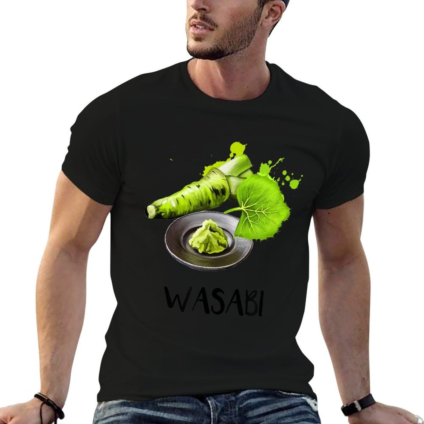 Wasabi Watercolor Wrinkle-resistant T-Shirt