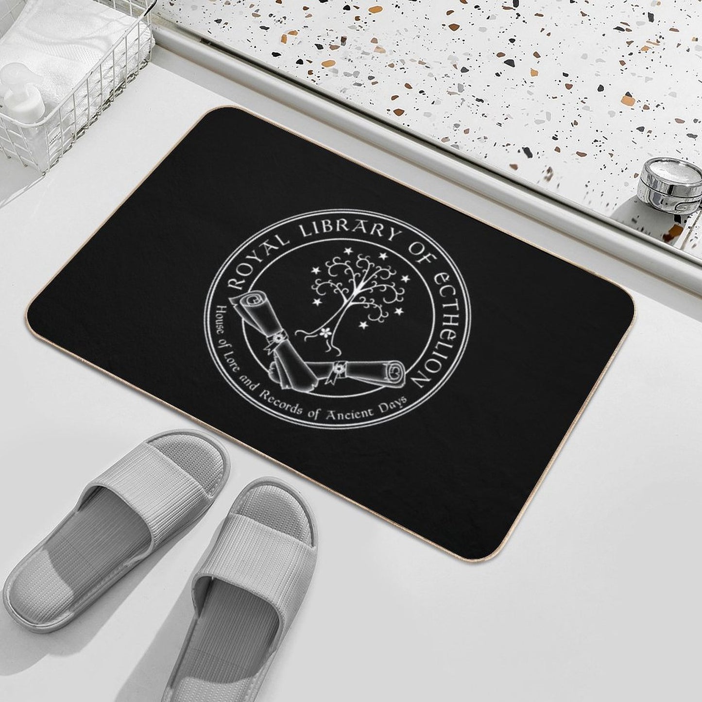 Royal Library of Ecthelion Pet-Safe Bath Mat
