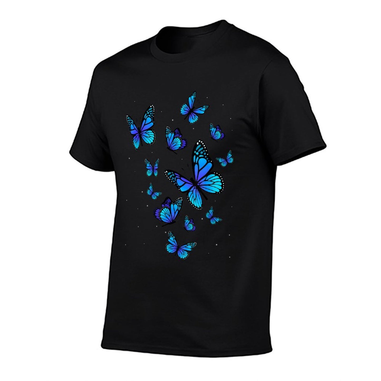Blue Butterfly Art Garden Beautiful Butterflies Wrinkle-resistant T-Shirt