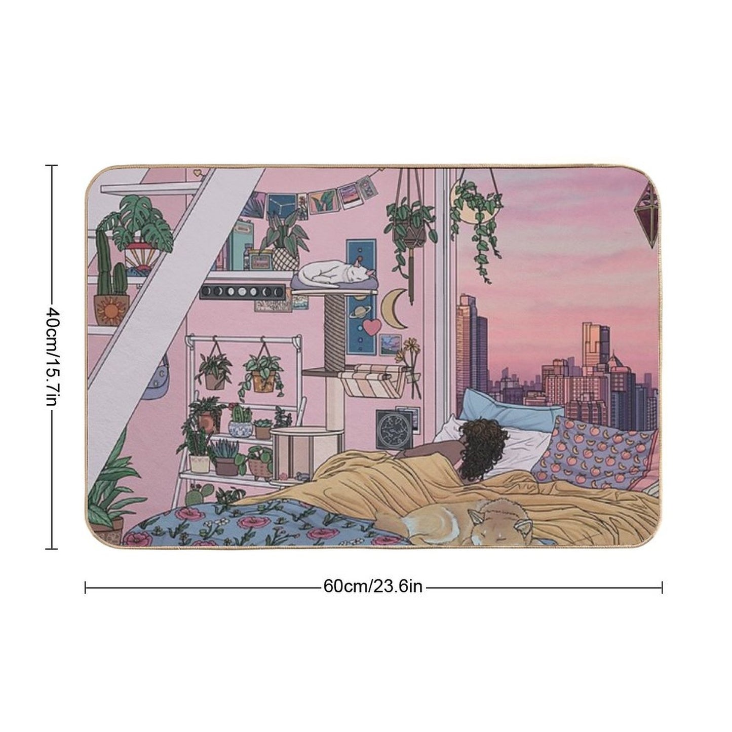 Sweet Dreams Rapid-Drying Bath Mat