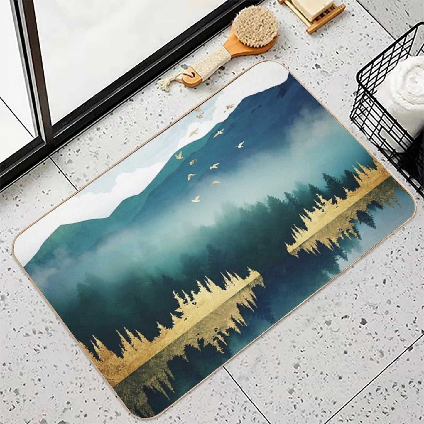 Mist Reflection Long-Lasting Bath Mat