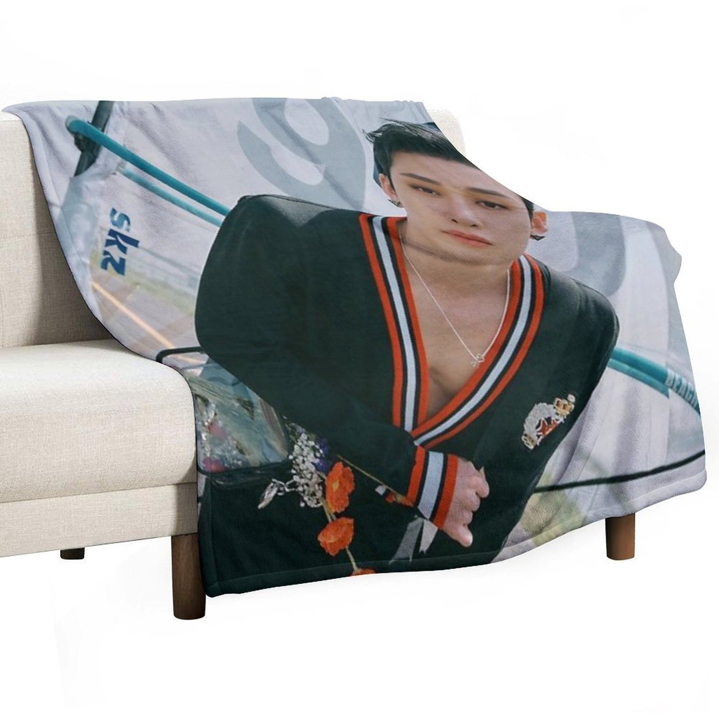 STRAY KIDS BANGCHAN Compact Throw Blanket