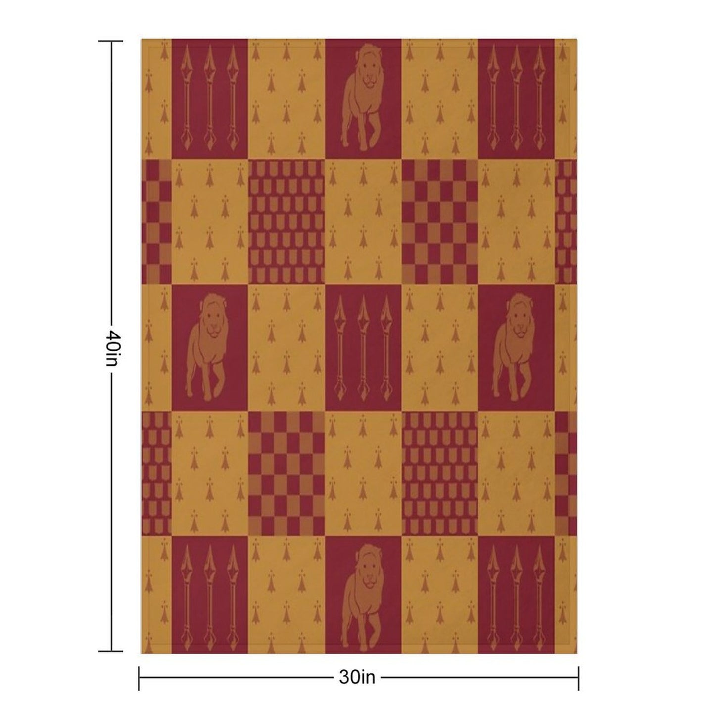 Lion House Pattern Compact Throw Blanket