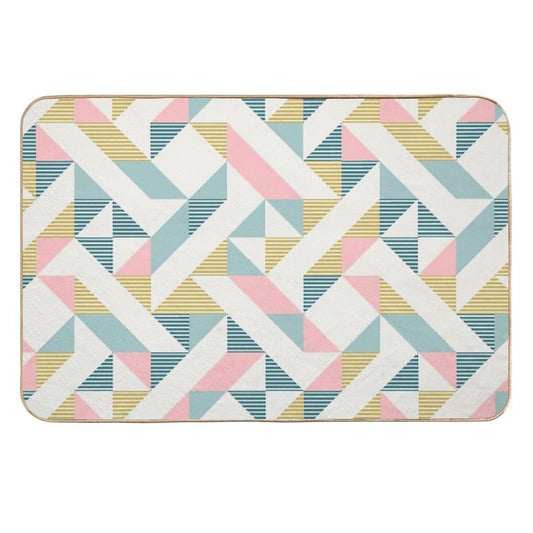 RETRO Geometry 10  Toxin-Free Bath Mat