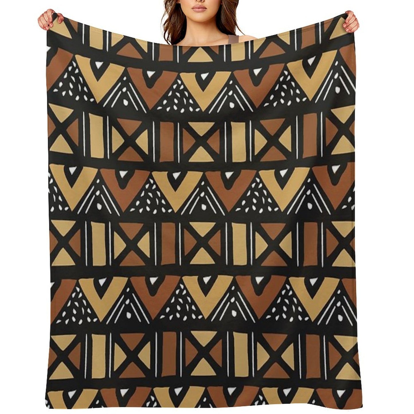 Mud Cloth Mali Compact Throw Blanket