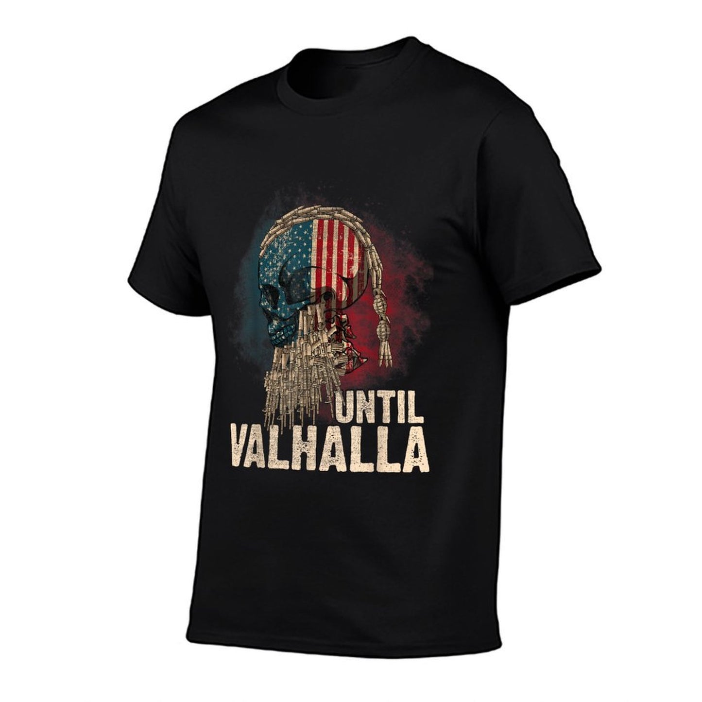 Until Valhalla Viking US Vintage-Til Valhalla Women Men Lightweight T-Shirt