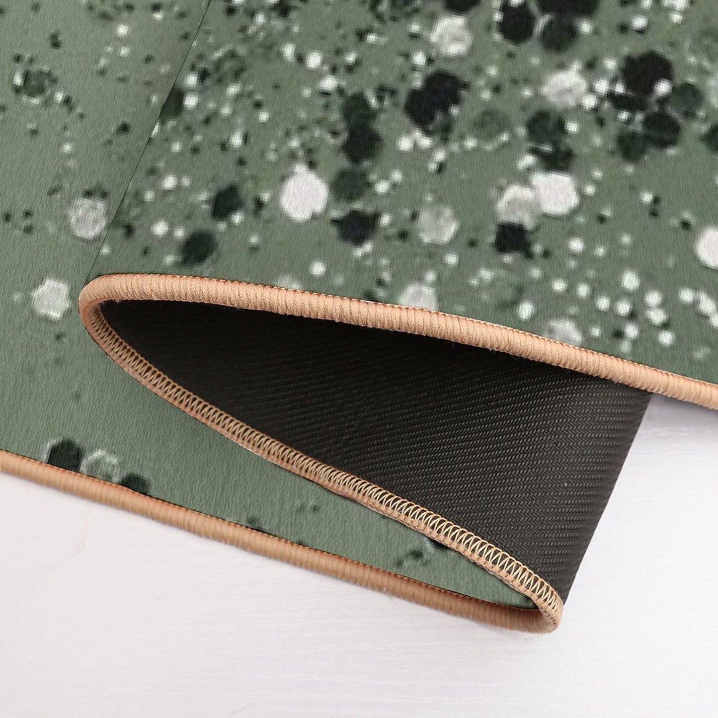 Cactus Green Black Glam #1 (Photo of Glitter Only - Not Reflective) Toxin-Free Bath Mat