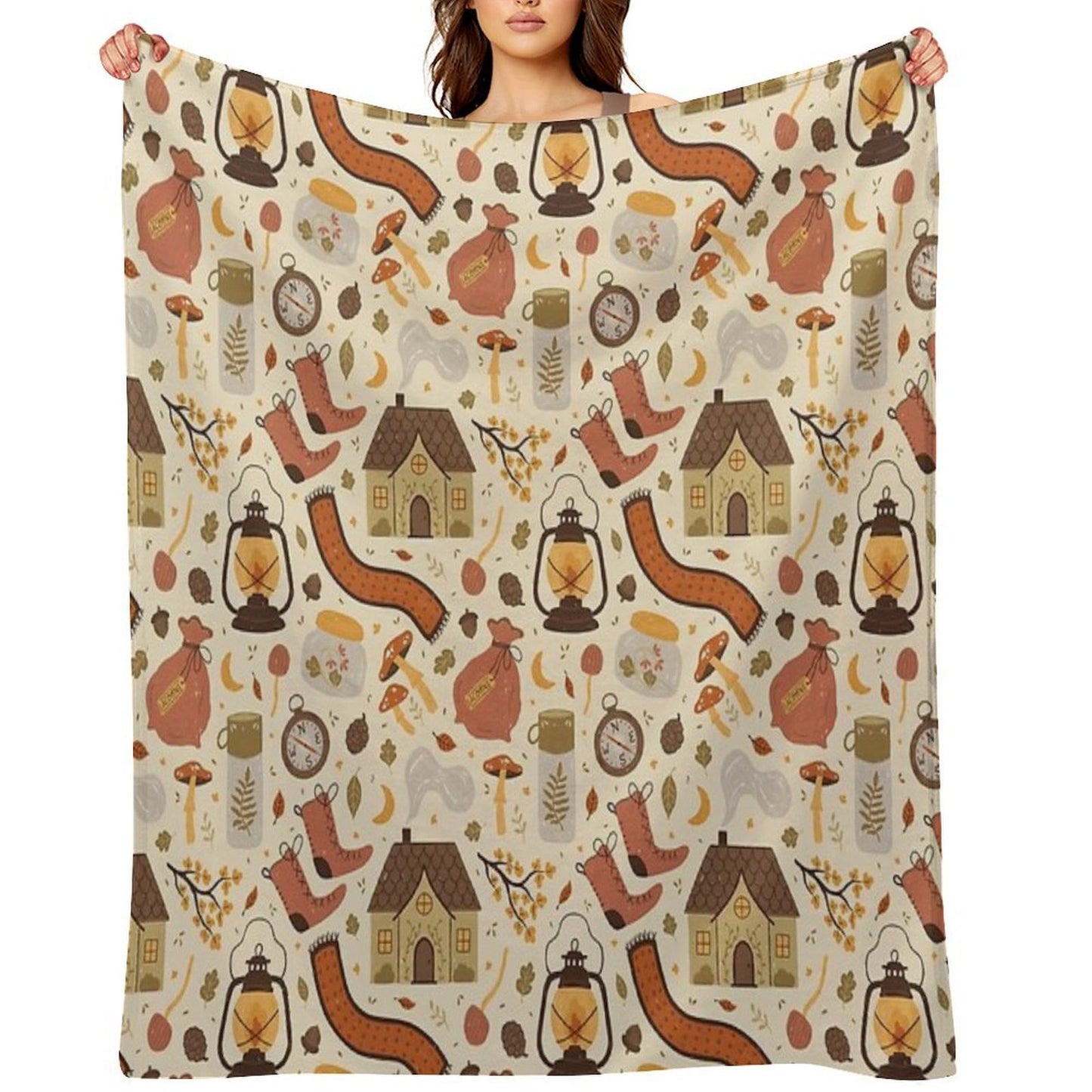 A Walk in The Woods Easy Care Throw Blanket