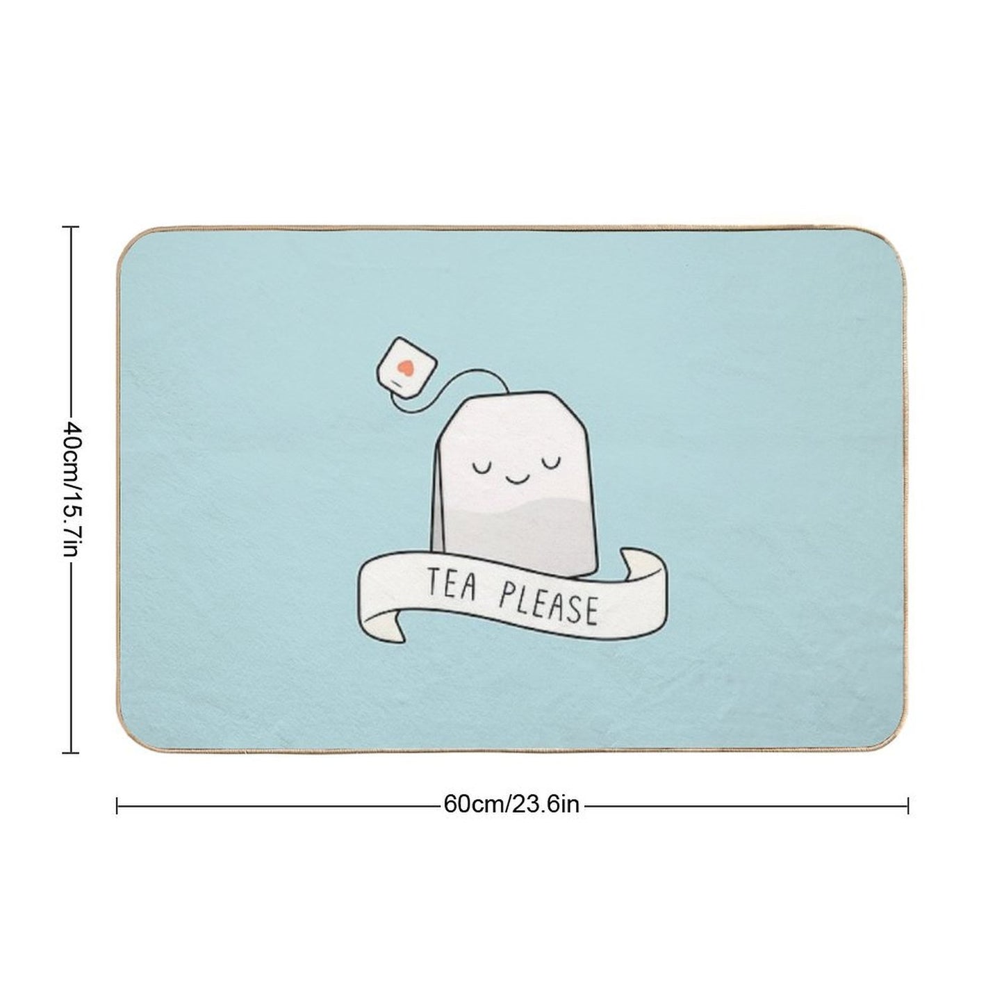 Tea Please Eco-Friendly Bath Mat