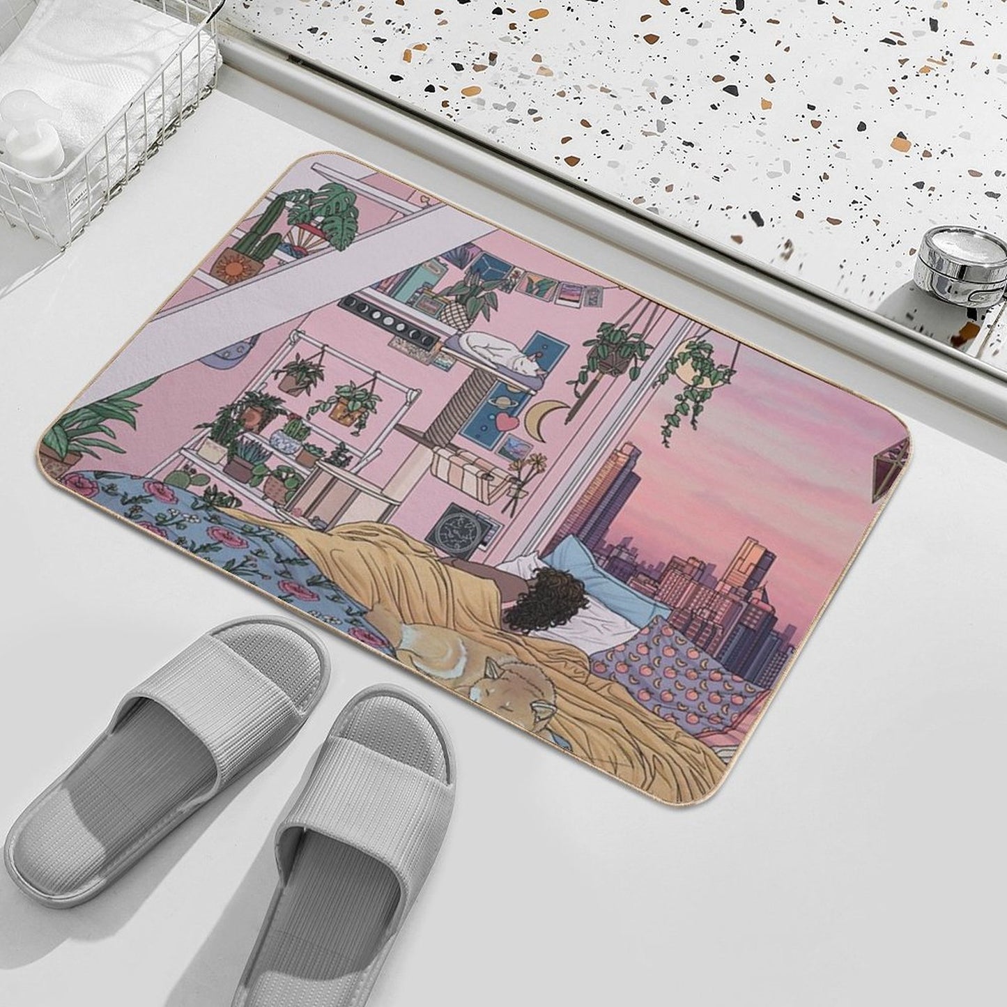 Sweet Dreams Rapid-Drying Bath Mat