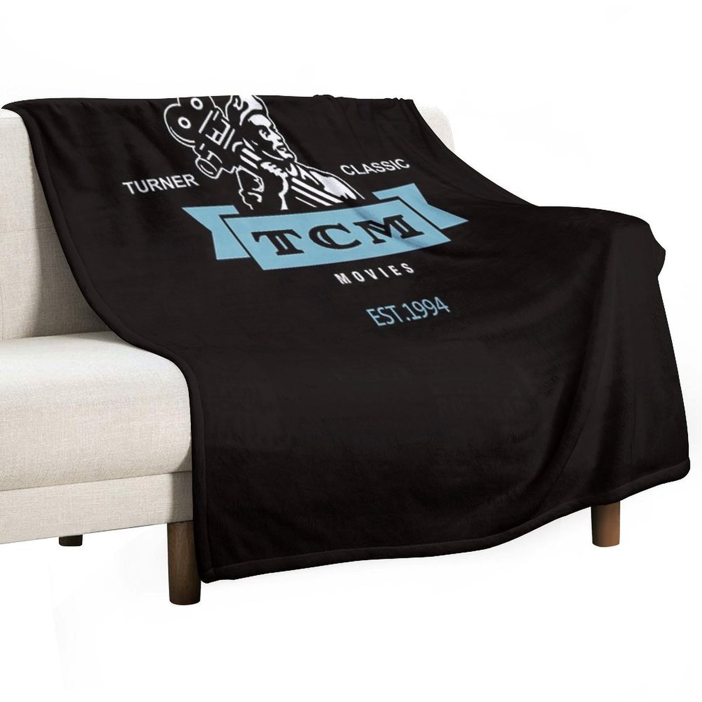 Retro Vintage Turner Classic Movies Durable Throw Blanket