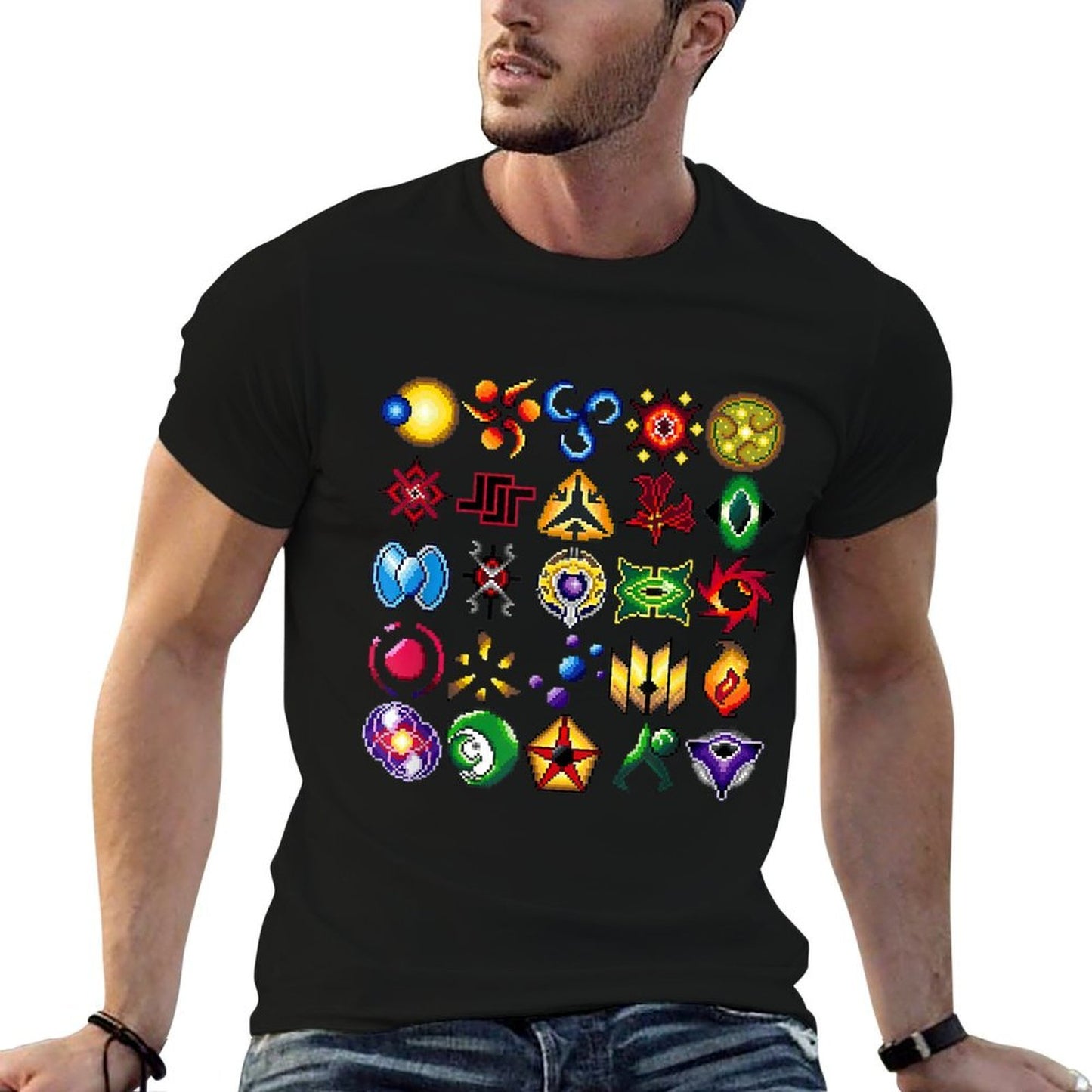 All 25 Twilight Imperium Factions Square Arrangement Graphic-printed T-Shirt