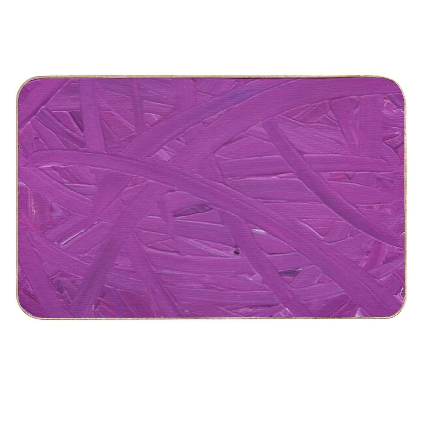 Magenta Arcs Fade-Resistant Bath Mat